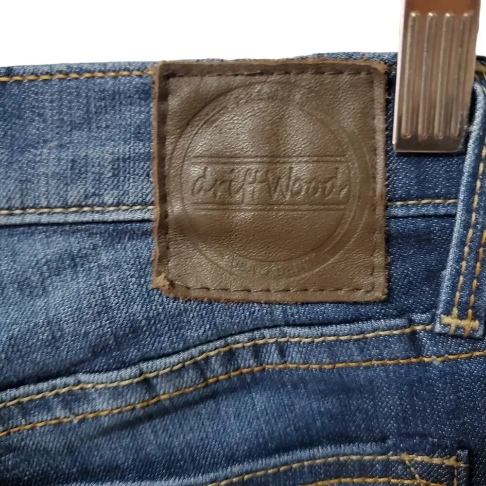 Driftwood Skinny Jeans Dark Wash Size 25 tall mid rise